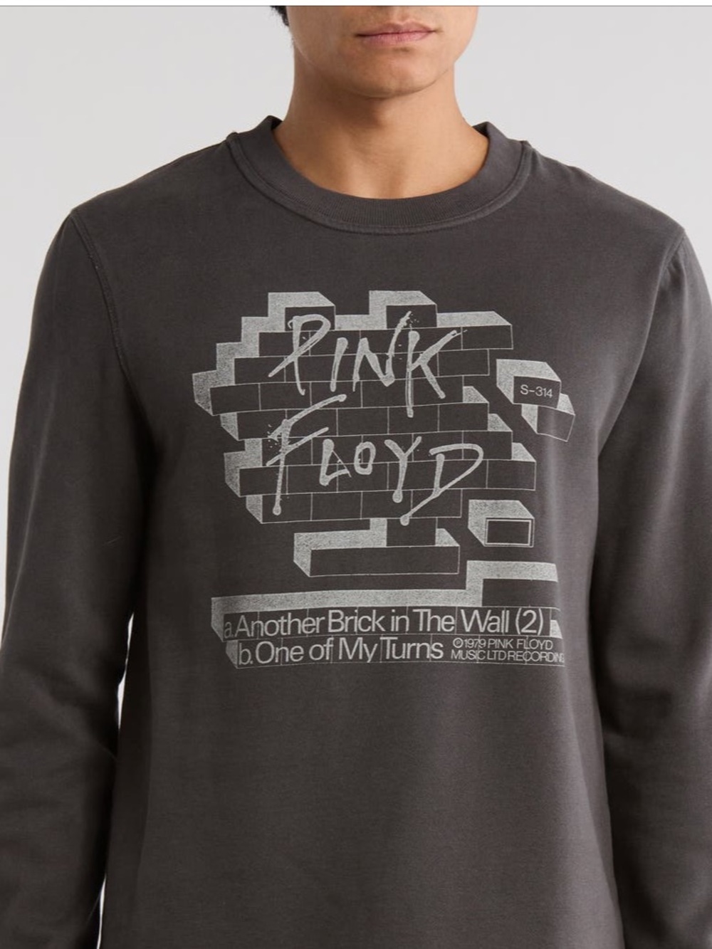 Lucky Brand Pink Floyd Long-Sleeve Shirt - Charcoal Gray